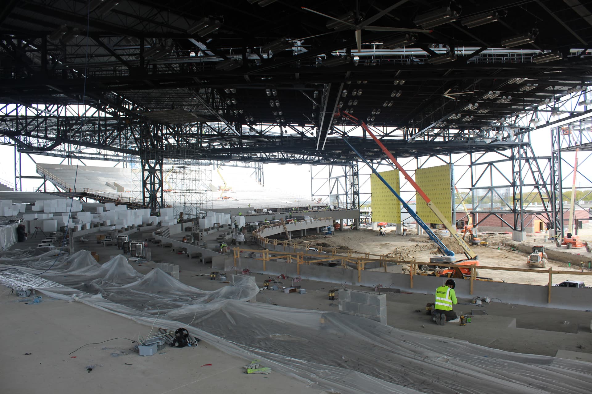 Sunset Amphitheater construction work surpasses 70% completion in McKinney